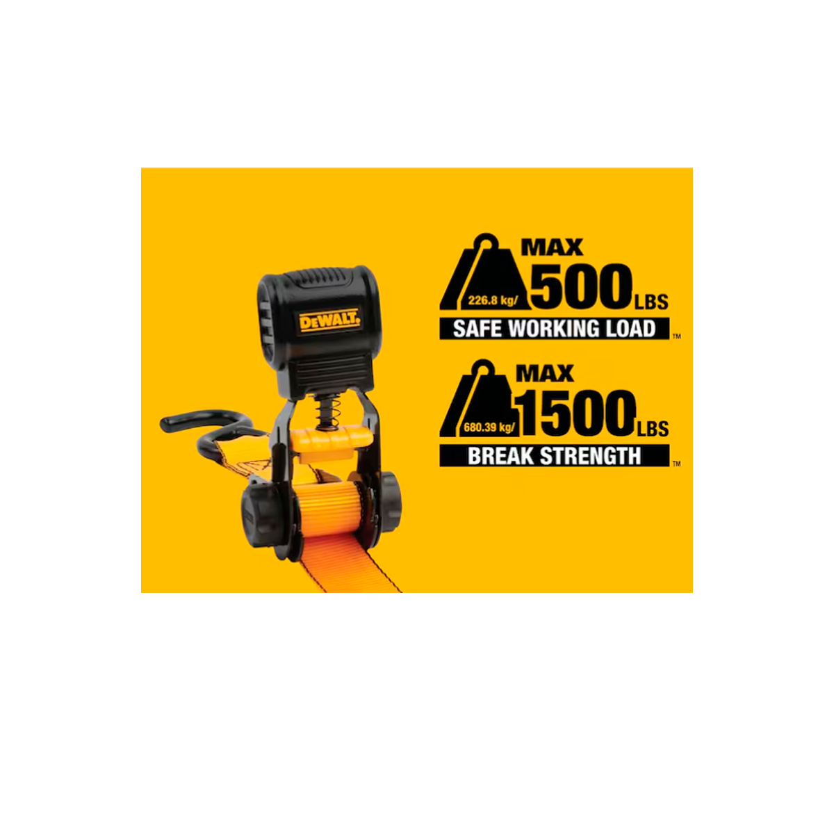 Correas Dewalt x4 12ft 1500lbs (680kg) DXBC15004
