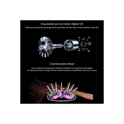 Multistyler 6 en 1 de 1000 W: cepillo de aire caliente, rizador y alisador