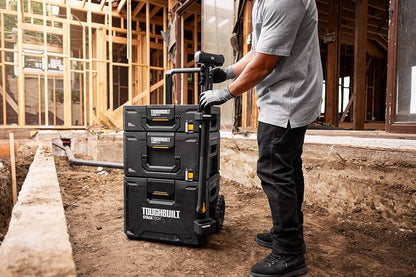 Torre ToughBuilt StackTech TB-B1S3-B70R Sistema modular de 3 cajas con ruedas