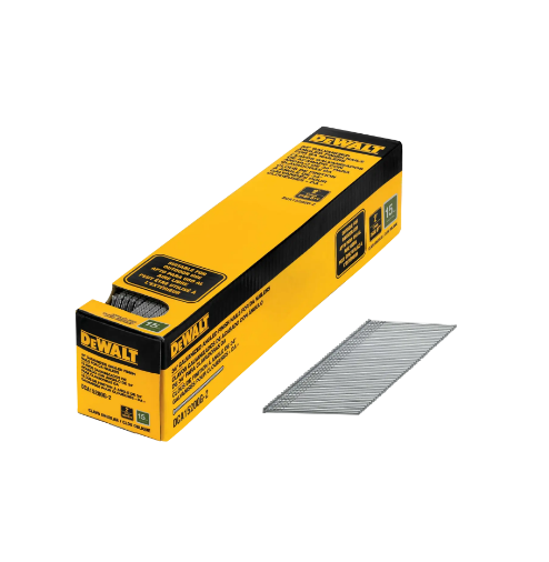 Clavo de acabado en ángulo de punta de cincel galvanizado calibre 15 DCA15200G-2