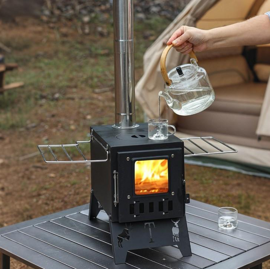 Estufa A Leña De 1,3 Metros Para Camping - Carpas