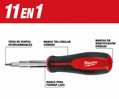 Destornillador Milwaukee 11 en 1 48-2-2761