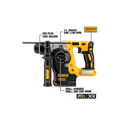 Rotomartillo Rotativo 2.1J Dewalt DCH273