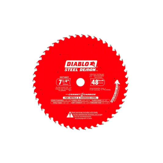 Disco Diablo Para Sierra Circular 7-1/4 48 Dientes Metal