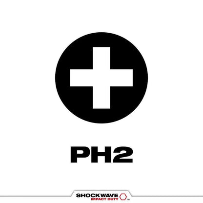 Puntas Milwaukee PH2 3 1/2´´ 48-32-4564